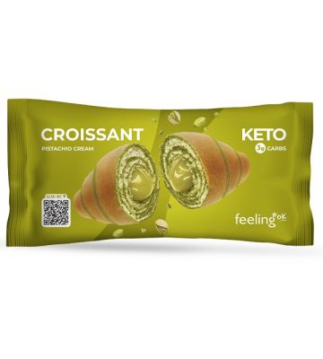 Feeling ok Croissant Ripieno di Crema al Pistacchio 50 g