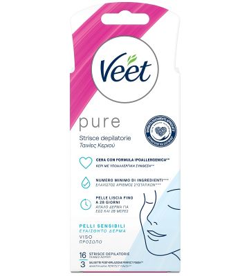Veet Strisce Viso Ipoall 16pz