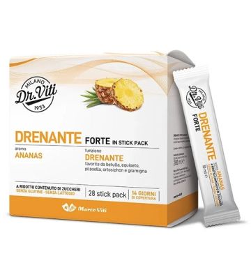 Dr Viti Drenante Forte Ananas 28 Stick Pack Senza Zuccheri