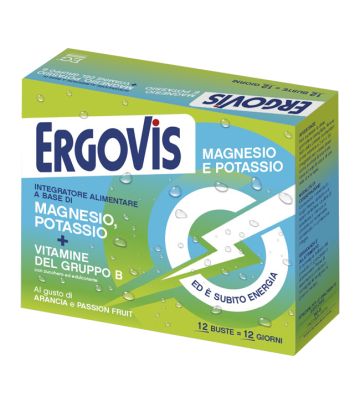 Ergovis Mg+k Vit b C/zuc12bust