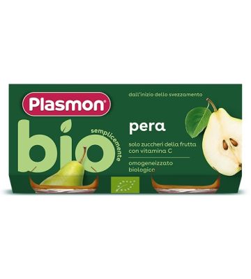 Plasmon Omog Pera Bio 2x80g