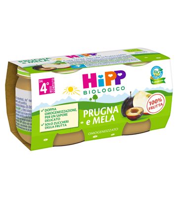 Hipp Bio Omog Prugna/mela2x80g