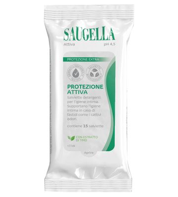 Saugella Attiva Salviettine 15 Pezzi