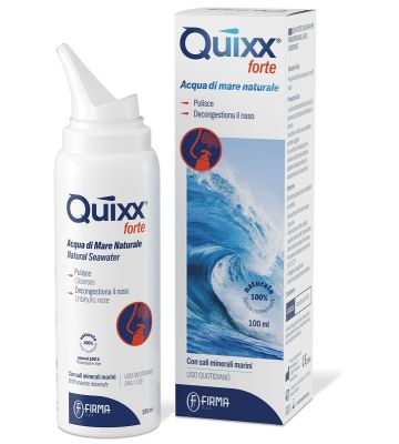 Soluzione Spray per Irrigazioni Nasali Quixx Forte Acqua Marina Ipertonica 100 ml