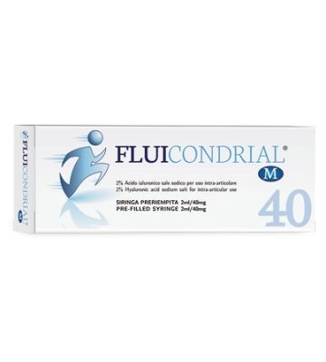 Siringa Preriempita Intra-articolare Fluicondrial m Acido Ialuronico 2ml/40mg
