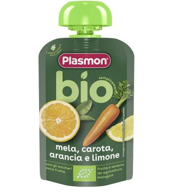 Plasmon Omogeneizzato Bio Carota Arancia Limone 100 g