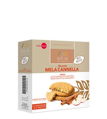 Dlab Biscotti Mela/cann 160g