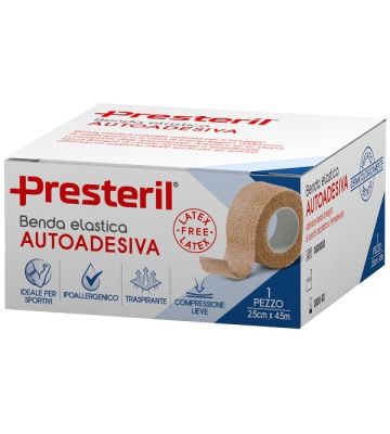Benda Elastica Autoadesiva Latex Free Presteril cm 2,5x4,5 Mtesi Skin