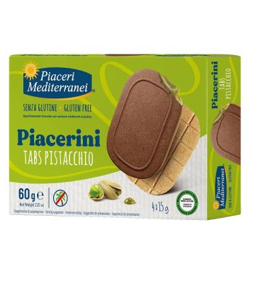 Piaceri Mediterranei Piacerini Tabs Pistacchio 4 Pezzi da 15g