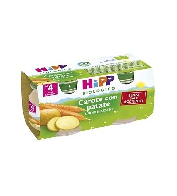 Hipp Bio Omog Carote/pat 2x80g