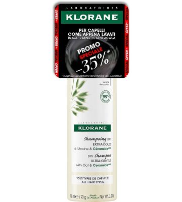 Klorane Shampoo Secco Avena&cera 150 ml Black Friday