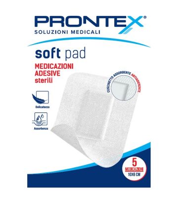 Medicazione Adesiva Sterile Prontex Soft Pad 10x6 cm 5 Pezzi