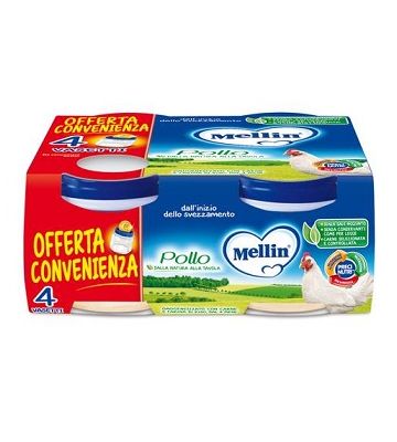 Mellin Omog Pollo 4x80g