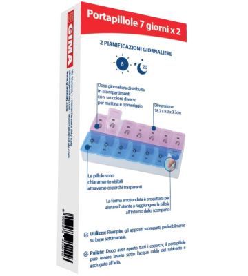 Portapillole Settimanale 7ggx2