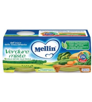 Mellin Omog Verdure 2x80g