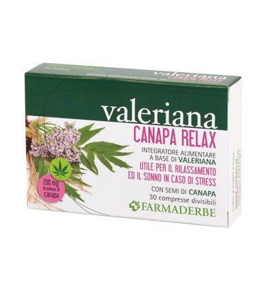 Valeriana Canapa Relax 30cpr