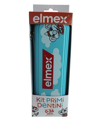 Elmex Kit Primi Dentini 0-36 Mesi 1 Elmex Bimbi Dentifricio50 ml + 1 Elmex Spazzolino Bimbi Educativo New 0-3 Anni