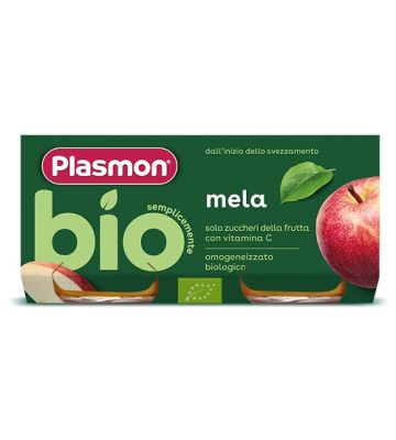 Plasmon Omog Mela Bio 2x80g