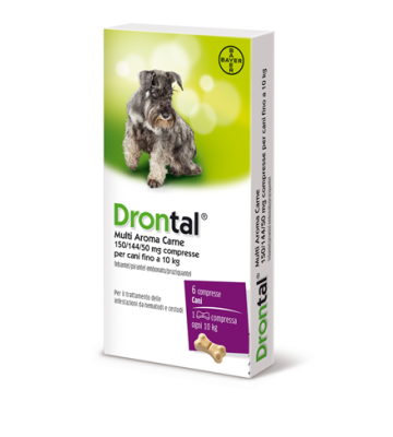 Drontal Multi ar Carne*6cpr