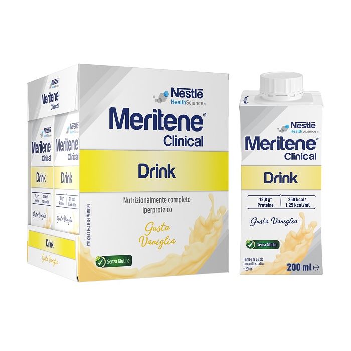 Meritene Clinical Drink Vaniglia 4 Bottiglie da 200 ml