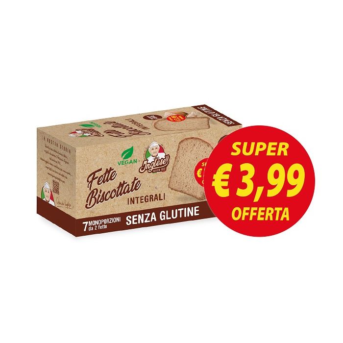 Inglese Fette Biscottate Integrali 200 g Promo