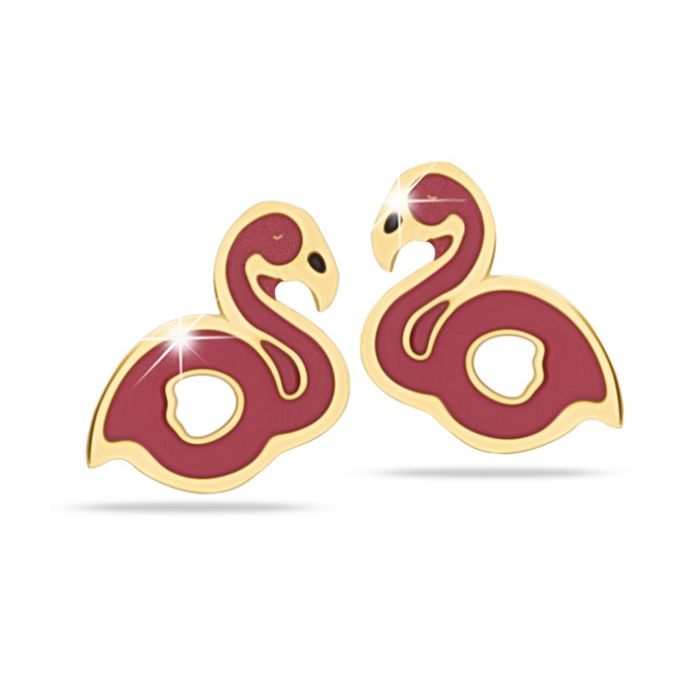 Mj Post 493 Orecchino Definitivo Medical Jewels Fenicotterirosa