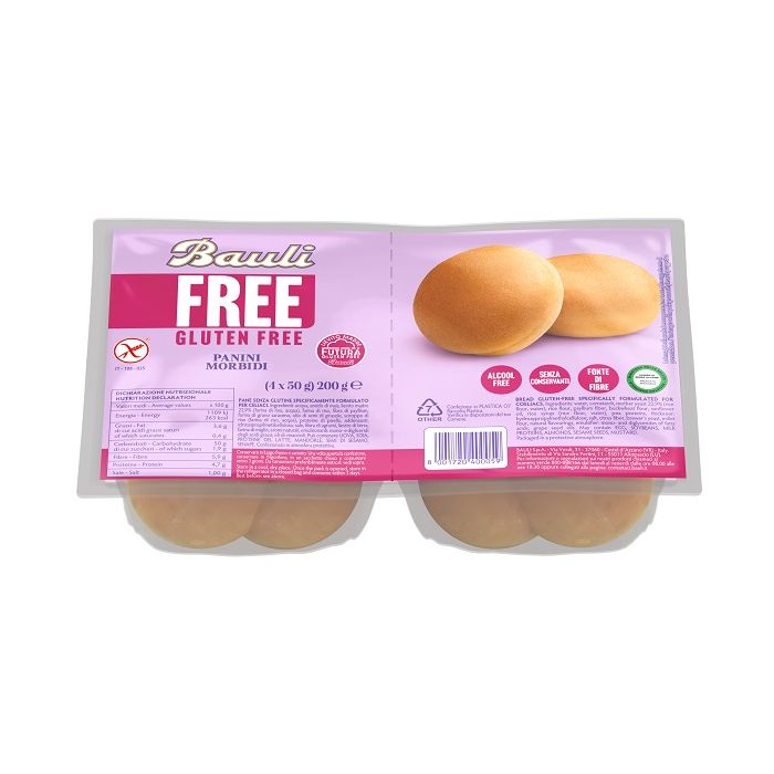 Bauli Free Panini Morbidi 4 Pezzi da 50 g