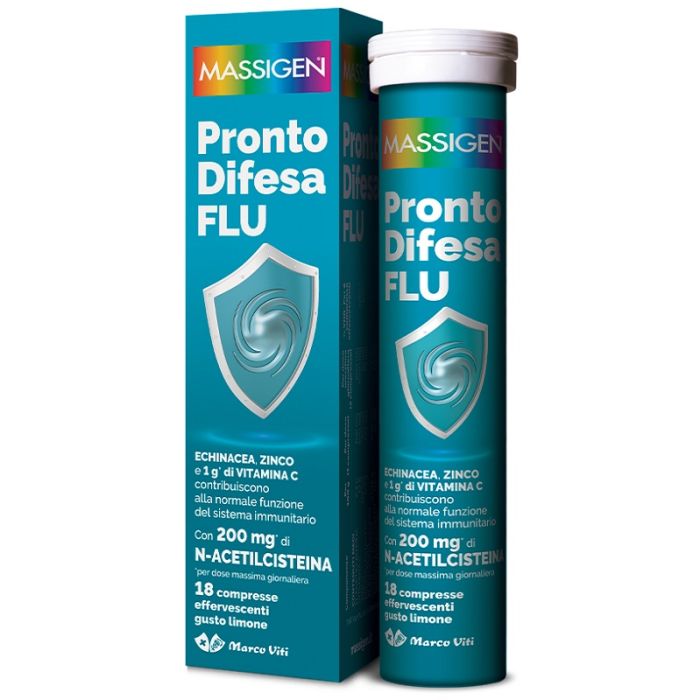 Massigen Pronto Difesa Flu 18 Compresse Effervescenti