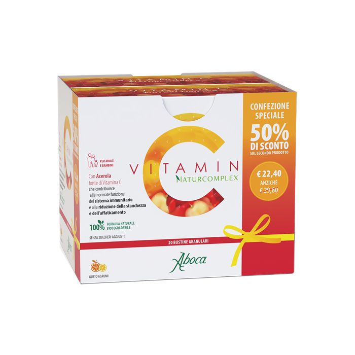 Vitamin c Naturcomplex 20 Bustine Granulari Confezione Speciale 1+1