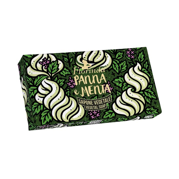 Florinda i Cremosi Panna e Menta Sapone Vegetale 100 g