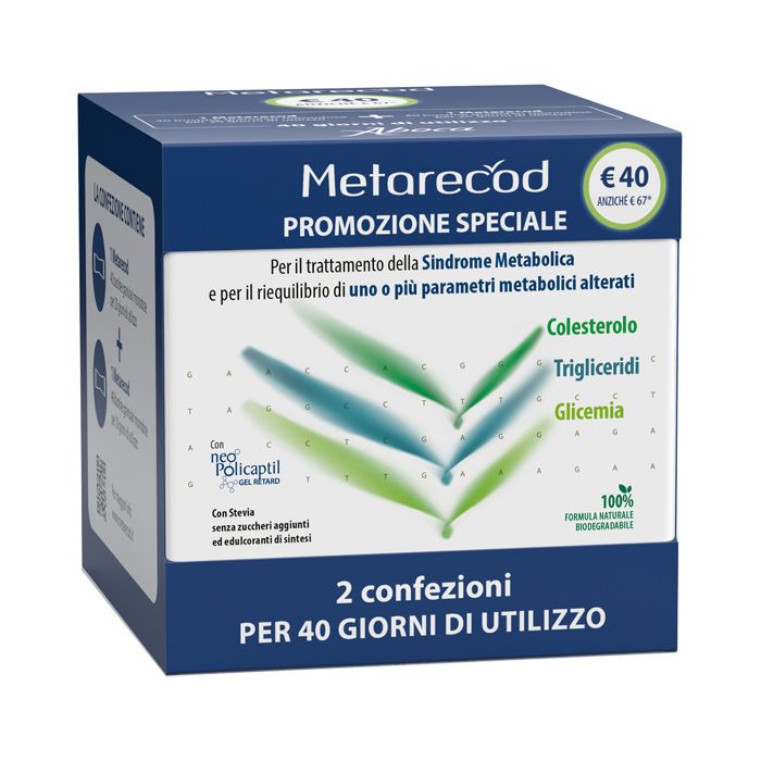 Metarecod 40 Bustine Granulari da 2,5 g 2 Pezzi