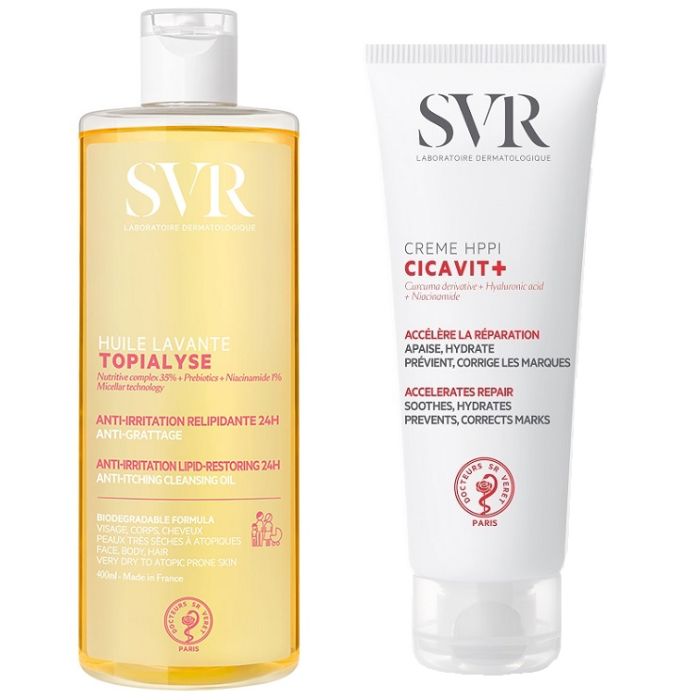Svr Mommy Set 1 Topialyse Huile Lavante 400 ml + 1 Cicavit+hppi 40 ml