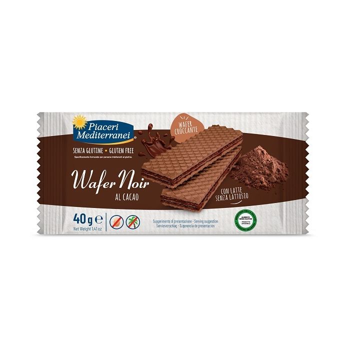 Piaceri Mediterranei Wafer Noir Cacao 40 g