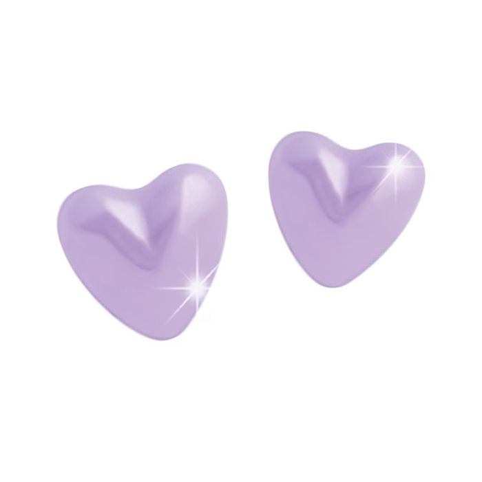 Mj Post 510 Orecchino Definitivo Medical Jewels Cuore Lilla