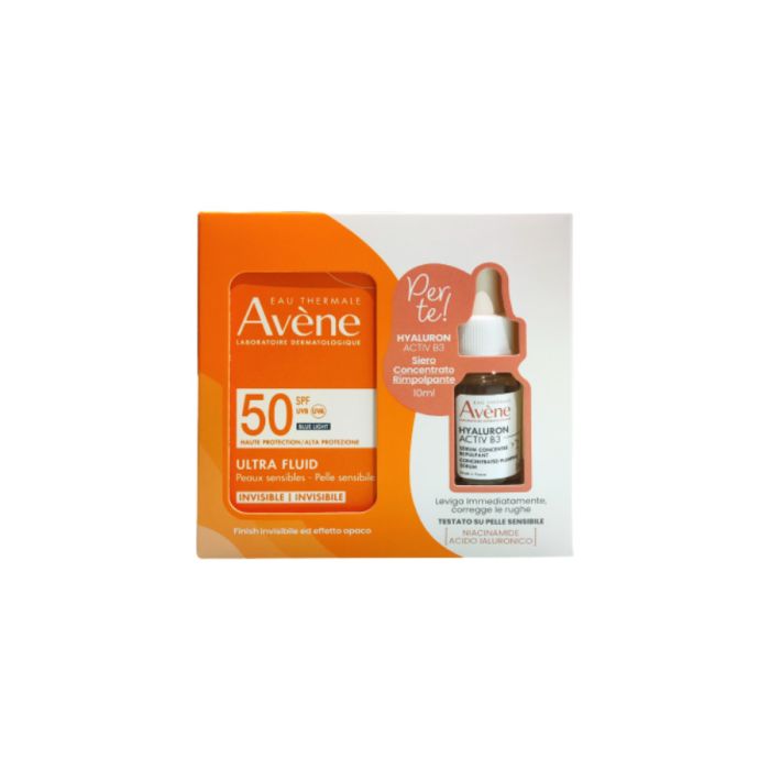 Avene Ultra Fluid Spf50 50ml + Hyaluron b3 10ml