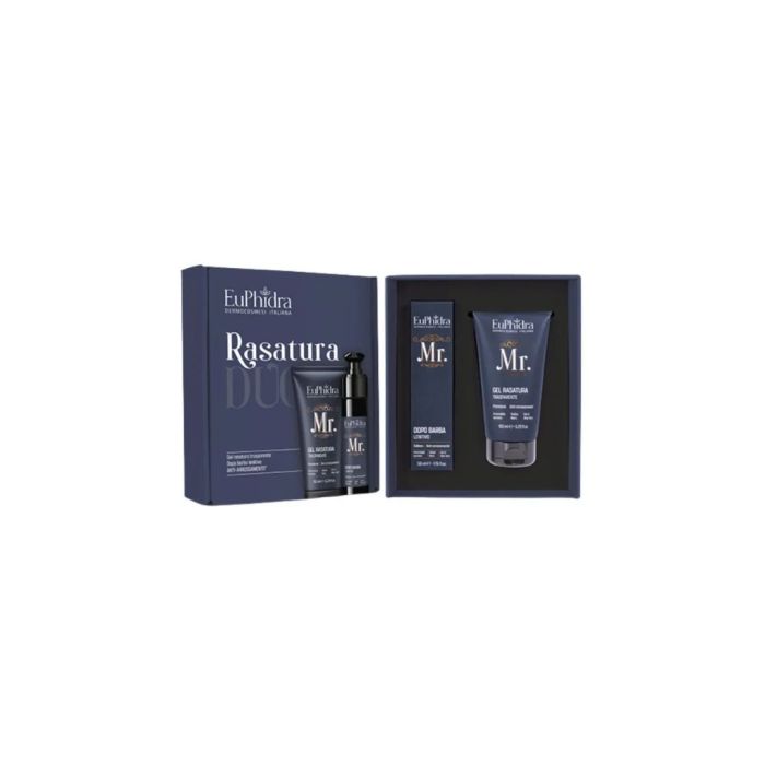 Euphidra Cofanetto mr Rasatura Gel Rasatura Trasparente 150ml + Dopo Barba Lenitivo 50 ml