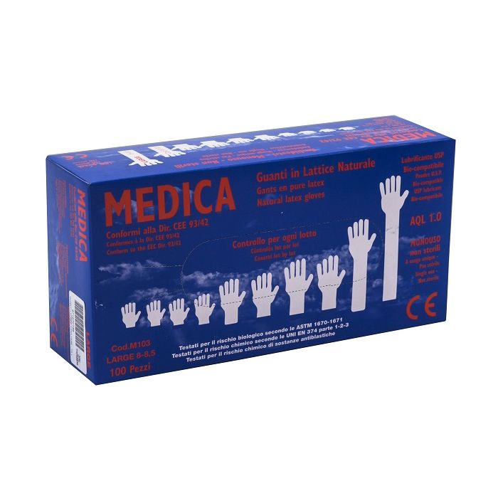 Guanti Lattice C/polv l 100pz