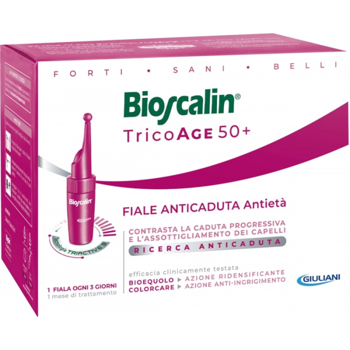 Bioscalin Tricoage 50+ Fiale Anticaduta e Antietà 8 fiale