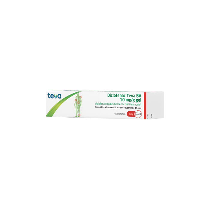 Diclofenac Teva*gel 60g 10mg/g