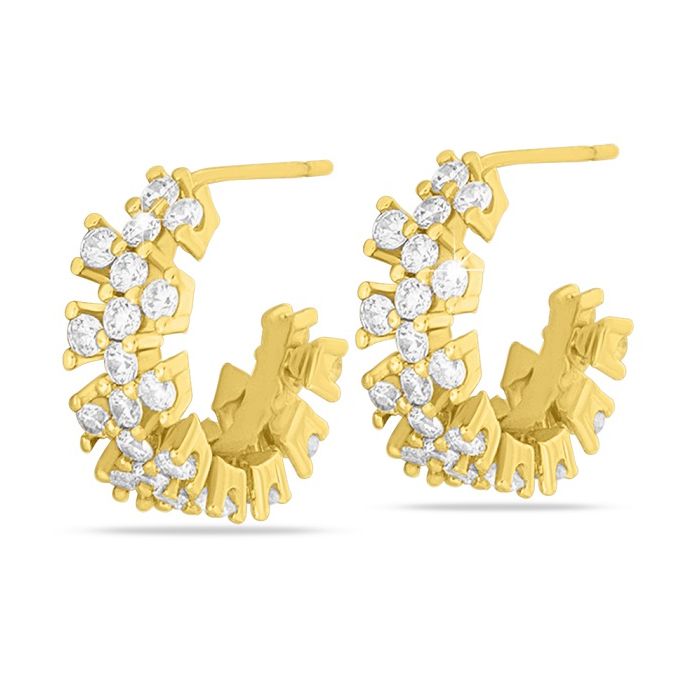 Mj Post 496 Orecchino Definitivo Medical Jewels Multizirconigold