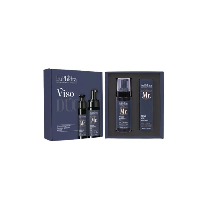 Euphidra Cofanetto mr Viso Schiuma Detergente Viso 175 ml +crema Viso Rigenerante 50 ml