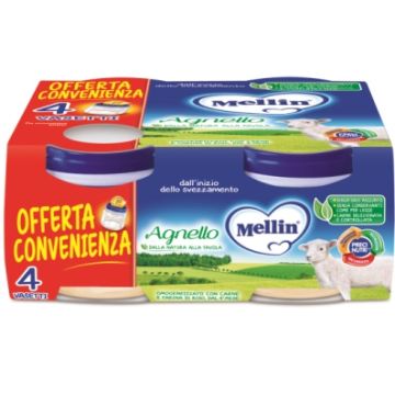 Mellin Omog Agnello 4x80g