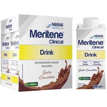 Meritene Clinical Cioccolato 4 Bottiglie da 200 ml