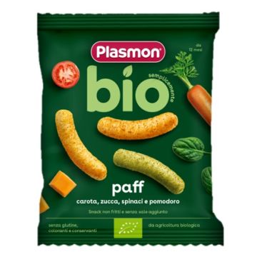 Plasmon Paff Bio Carota Zucca Spinaci e Pomodoro 15 g