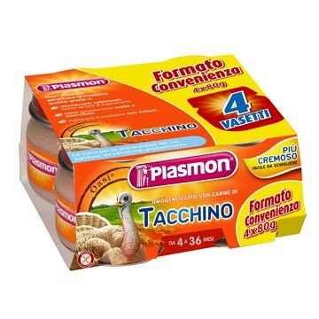 Plasmon Omog Tacchino 4x80g