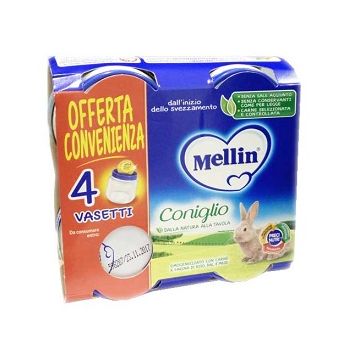 Mellin Omog Coniglio 4x80g