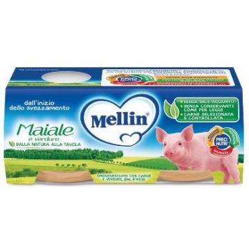 Mellin Omog Maiale 2x80g