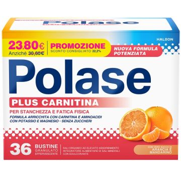 Polase Plus Carnitina Promo 36 Bustine Granulato Effervescente da 6,8 g