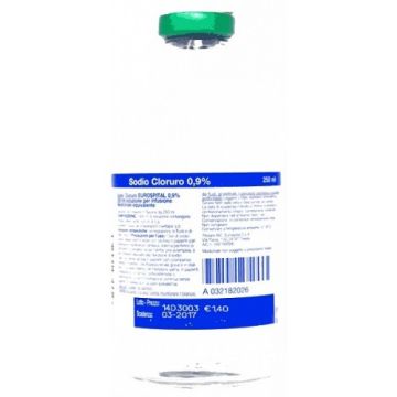 Sodio Cloruro Euros*0,9% 250ml