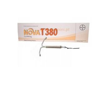 Dispositivo Intrauterino Nova t 380 in Polietilene con Spirale in Rame Superficie 380 Mmq e Anima in Argento